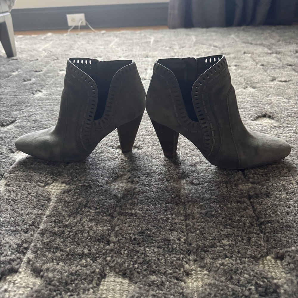 Vince Camuto Charcoal Ankle Booties